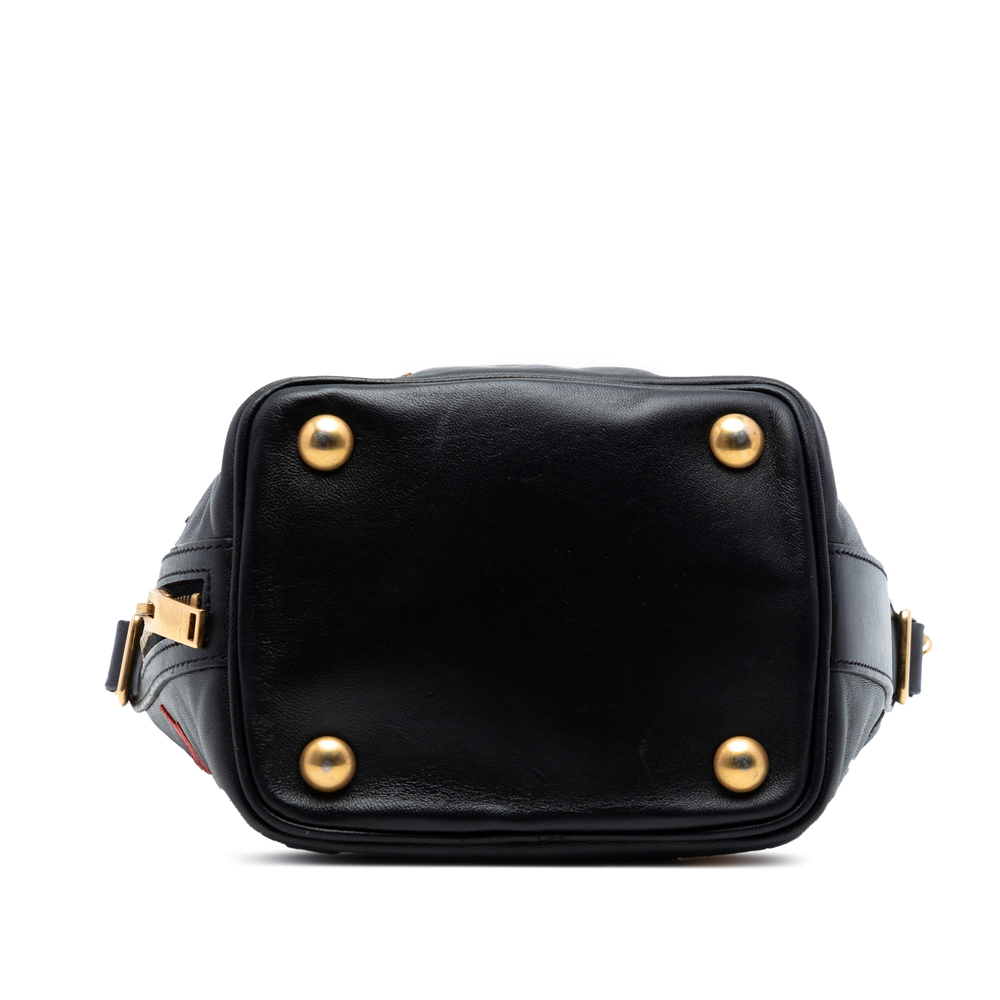 Pre-Loved Saint Laurent Small Calfskin Star Patchwork Emmanuelle Bucket Bag - Picture 3 of 6